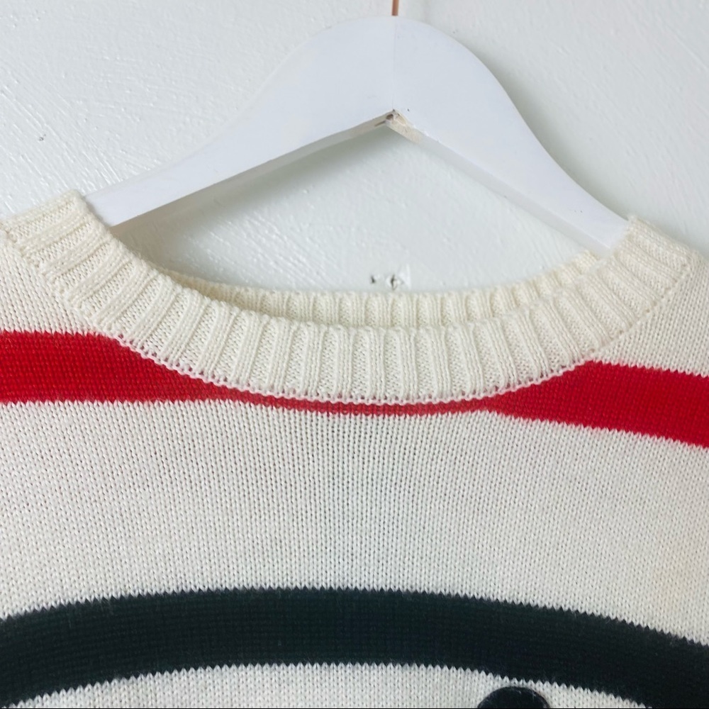 Disney Forever 21 Mickey Mouse Sweater Red White Black Sz S - Picture 5 of 12